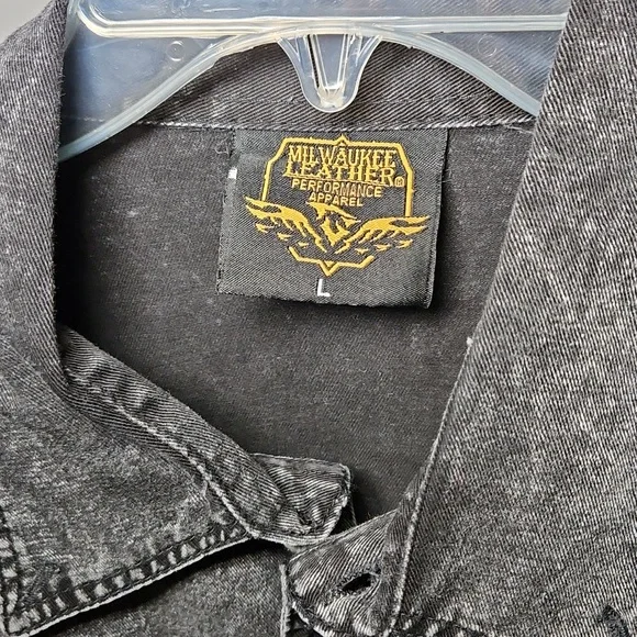 Milwuakee Leather | Men's Sleeveless Button-Down | L - Picture 2 of 3